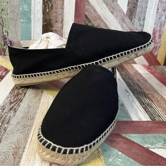 Castaner Pablo Men’s Canvas Espadrille Loafers Shoes NWOB Black Jute Sole SZ 9 - Picture 2 of 11
